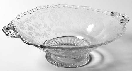 Diane Clear (Stem 3122) Round Low Handled Comport (Height X Width)