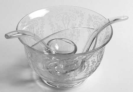 Diane Clear (Stem 3122) Twin Bowl for Salad Dressing Set