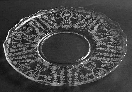 Diane Clear (Stem 3122) Large Rolled Edge Torte Plate