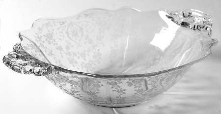 Diane Clear (Stem 3122) 9" Handled Bowl (3400 Shape)