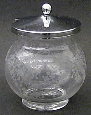 Diane Clear (Stem 3122) Honey Jar & Metal Lid