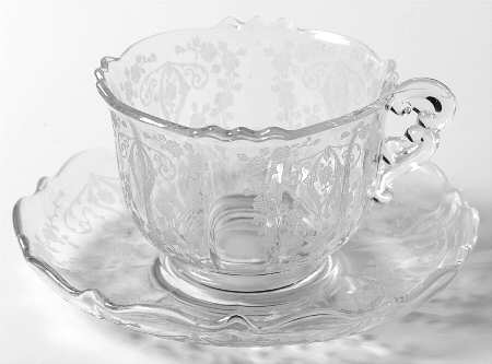 Diane Clear (Stem 3122) Cup & Saucer Set