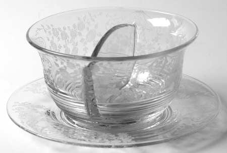 Diane Clear (Stem 3122) Twin Salad Dressing Set (Bowl and Underplate)