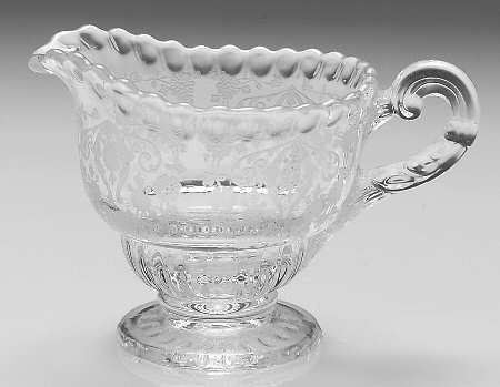 Diane Clear (Stem 3122) Individual Creamer (Shape 3500)