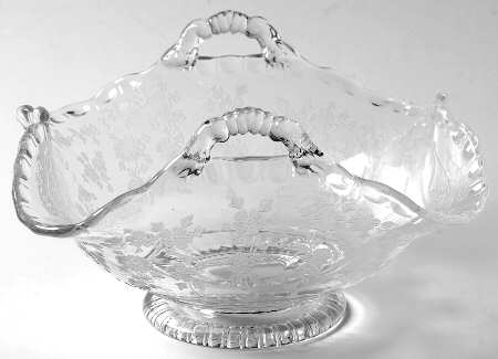 Diane Clear (Stem 3122) 6" Basket with 2 Handles