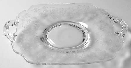 Diane Clear (Stem 3122) 3400/1181 Handled Bon Bon Plate