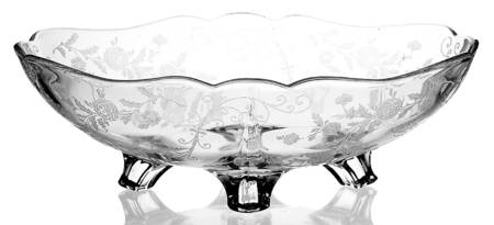 Elaine Clear (Stem 3500) 3400 12" 4 Toed Oval Bowl