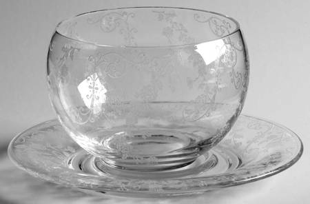 Elaine Clear (Stem 3500) Mayonnaise Bowl and Underplate