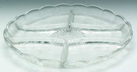 Elaine Clear (Stem 3500) 10" Round 5 Part Relish