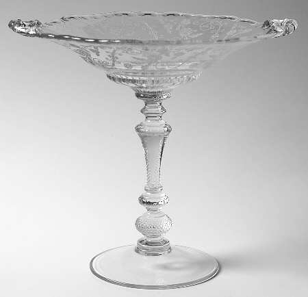 Elaine Clear (Stem 3500) Tall Handled Comport (Height X Width)