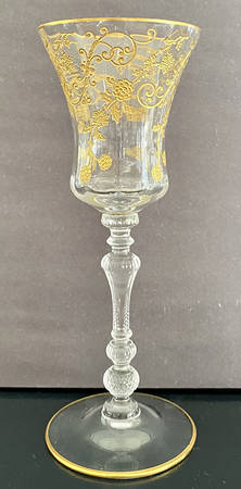 Elaine Clear (Gold Encrusted, Stem 3500) Wine Glass