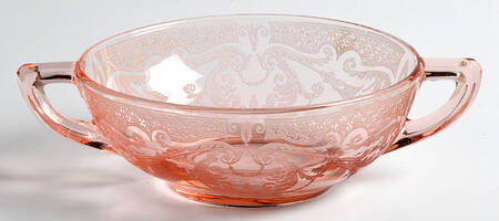 Etch 520 Pink (Stem 3060) Cream Soup Bowl Only