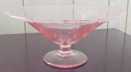 Etch 520 Pink (Stem 3060) 11" Footed Bowl