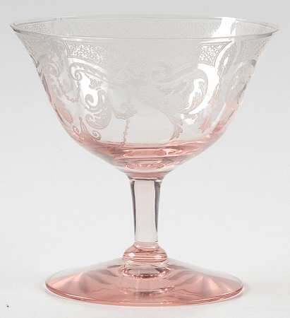 Etch 520 Pink (Stem 3060) Low Sherbet