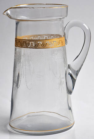 Etch 701 Clear (Lt Gold Encrusting) 60 Oz Pitcher