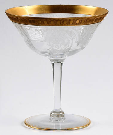 Etch 704 (Gold Encrusted) Champagne/Tall Sherbet