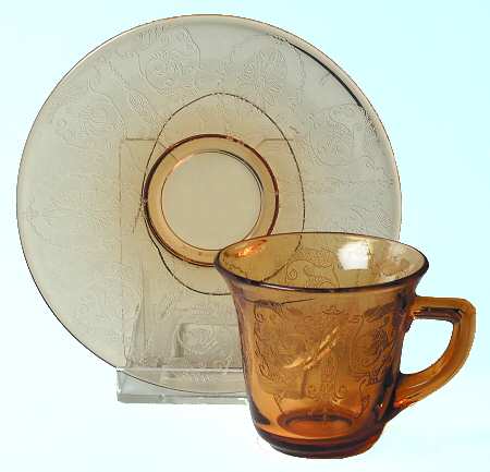 Majestic (Stem 3120, Amber) Demitasse Cup & Saucer Set