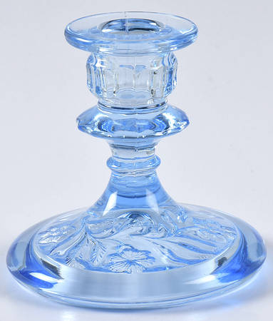 Everglade Blue 4" Single Light Candlestick