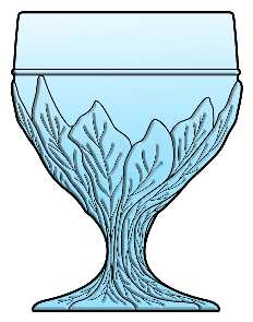 Everglade Blue Water Goblet