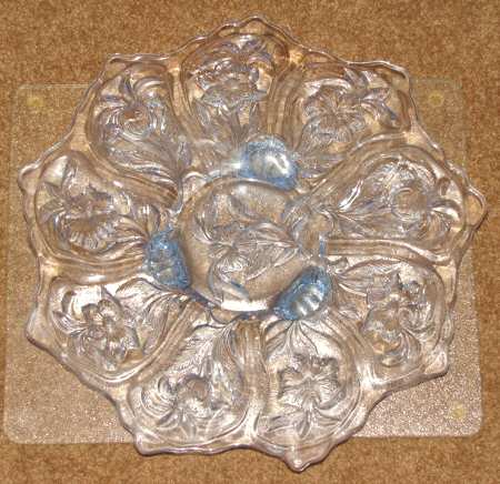 Everglade Blue Footed Cake Plate
