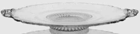 Gadroon Clear 8" Footed Plate