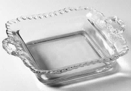 Gadroon Clear Honey Dish No Lid