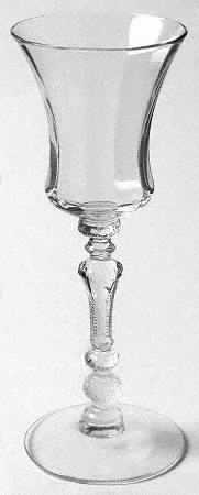 Gadroon Clear Wine Glass