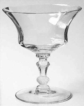 Gadroon Clear Low Sherbet