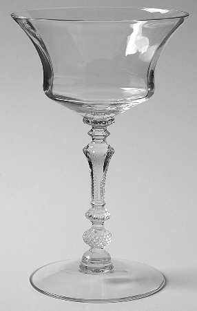 Gadroon Clear Champagne/Tall Sherbet by Cambridge