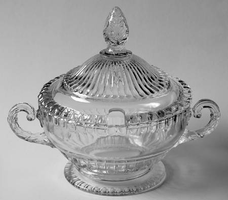 Gadroon Clear Jam/Jelly & Lid