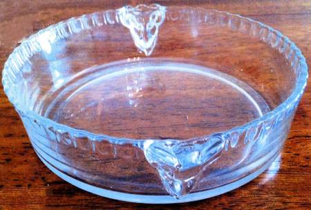 Gadroon Clear Ram's Head Candy Box No Lid