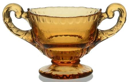 Gadroon Amber Open Sugar Bowl (Shape 3500)