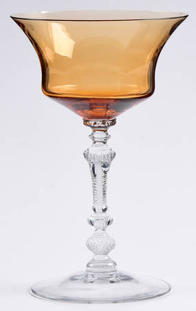 Gadroon Amber Champagne/Tall Sherbet