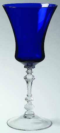 Gadroon Cobalt Water Goblet