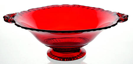 Gadroon Ruby Round Low Handled Comport (Height X Width)