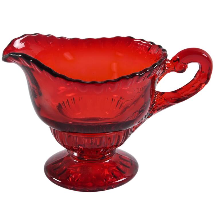 Gadroon Ruby Individual Creamer (Shape 3500) by Cambridge