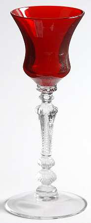 Gadroon Ruby Cordial Glass by Cambridge