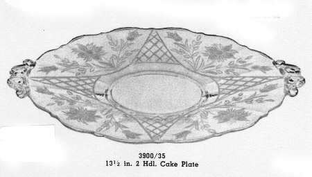 Granada Handled Cake Plate