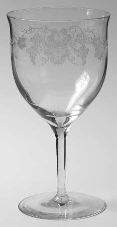 Vintage-Grape-Bacchus Water Goblet