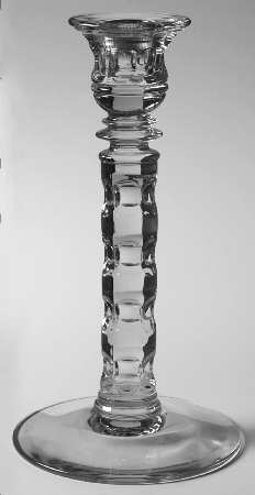 Heirloom Clear 8" Single Light Candlestick