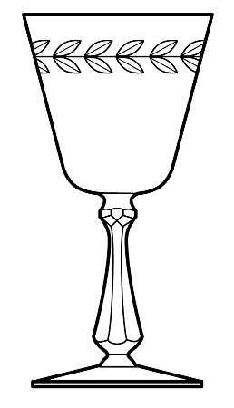 Laurel Wreath Clear (Stem 3700) by Cambridge