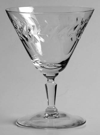 Laurel Wreath Clear (Stem 3106) Oyster or Fruit Cocktail