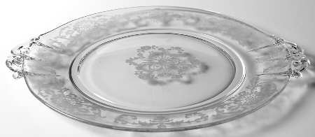 Lorna Clear (Stem 3035) Handled Cake Plate