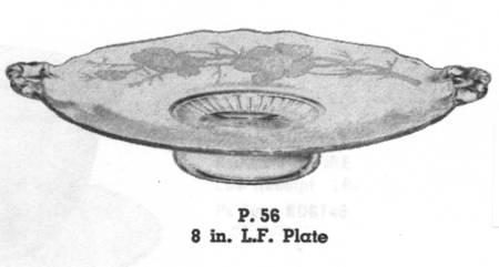 Magnolia Clear 9" Handled Footed Plate