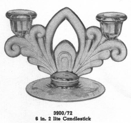 Magnolia Clear 6" Double Light Candlestick