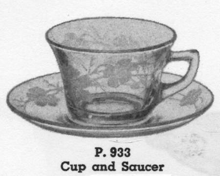 Magnolia Clear Cup & Saucer Set