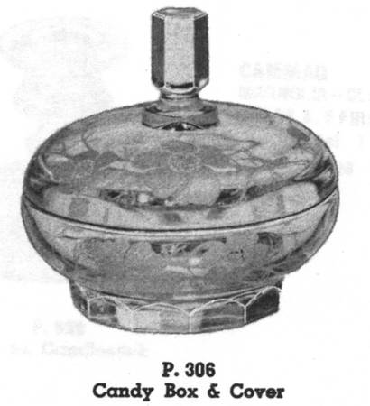 Magnolia Clear Candy Box & Lid