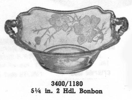 Magnolia Clear 6" Handled Bon Bon