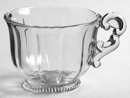 Martha Clear Ribbed Foot 5 Oz Martha Punch Cup