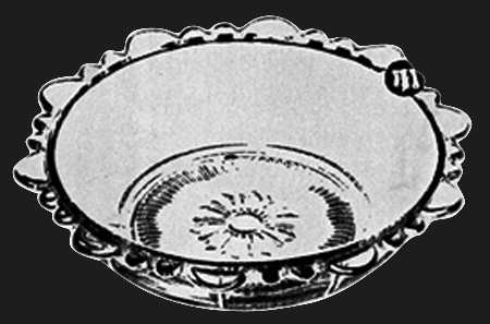 Martha Clear Martha/188 11" Scalloped Fruit Or Salad Bowl